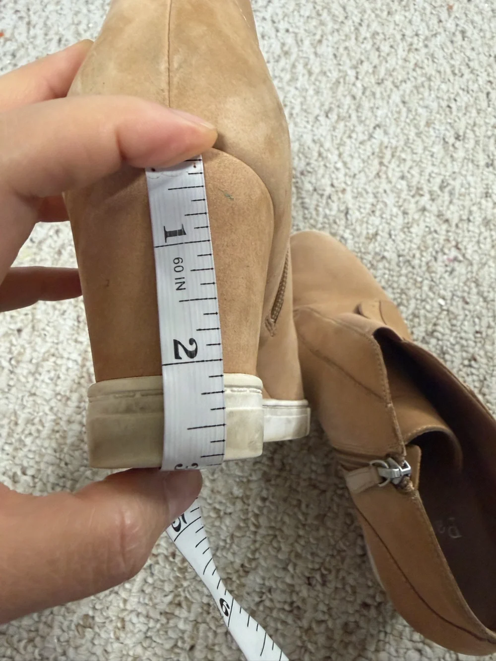 Linea Paolo Women's Tan Suede Ankle Boots 10M